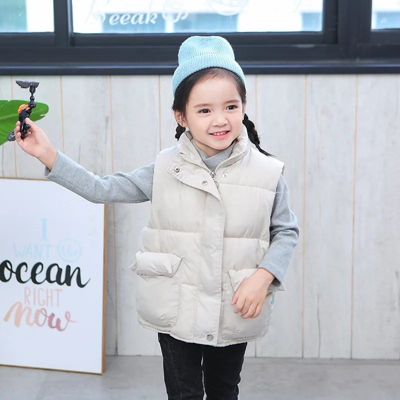 Gilet invernale per bambini autunno e inverno gilet in cotone per bambini gilet per capispalla per bambini addensato e pizzicato