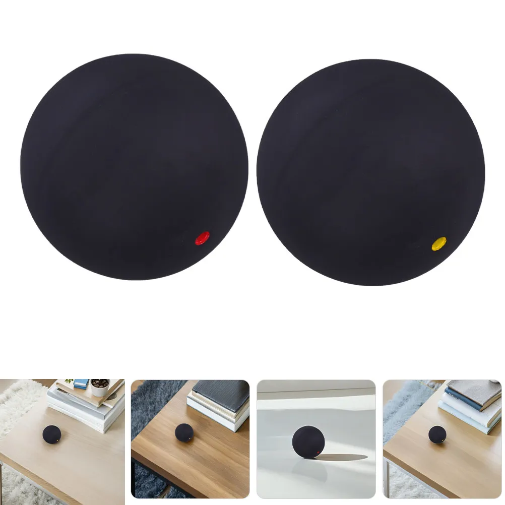 

2Pcs Optimized Elastic Squash Ball Rubber Sports Ball for Beginner and Hand Eye Coordination Trainer Indoor Outdoor
