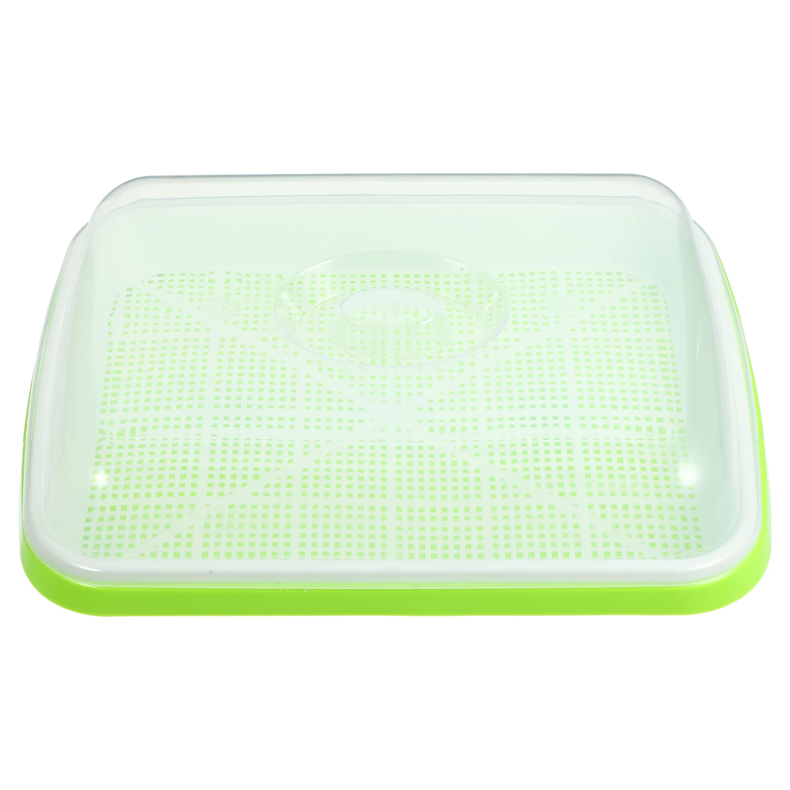 

Seedling Pot Sprouted Tray Germination Lid Wheatgrass Soil Free Set Multiple Cells PP Material Safe Use Heat
