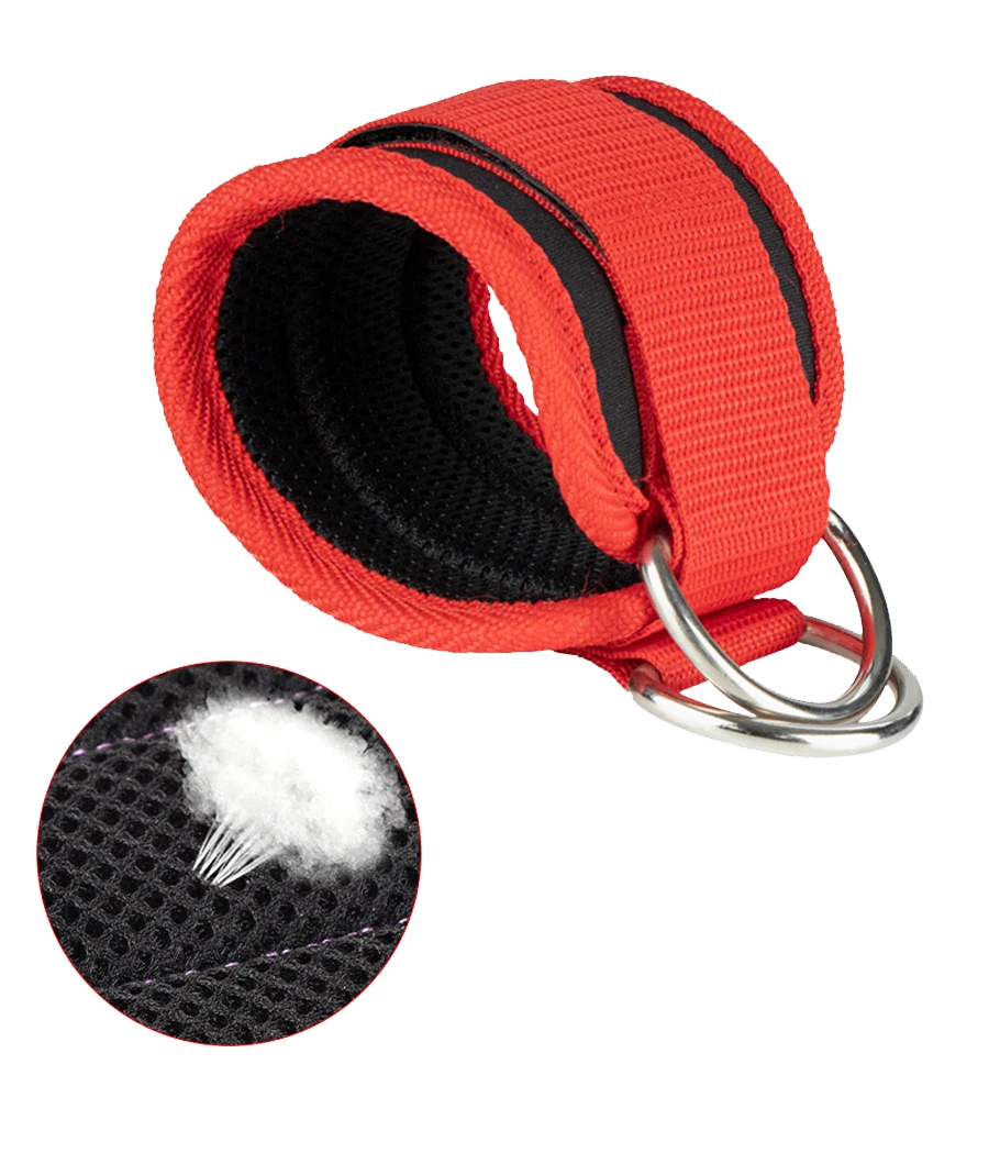 Fitness-Knöchelriemen, verstellbare D-Ring-Stützmanschetten, Fitnessstudio, Beinübungen, Training, Workouts, Sport, Fit, Schutz, Sicherheitsabduktoren – Detail 5