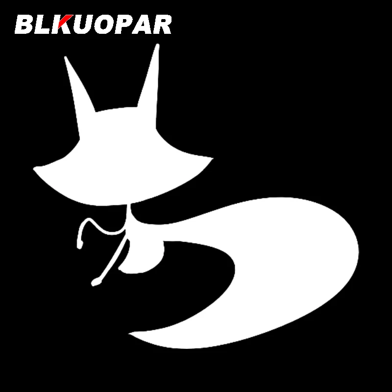 BLKUOPAR for Fox Cartoon Doodle Icon Car Stickers Waterproof Occlusion Scratch Sunscreen Decals Windshield Car Accessories
