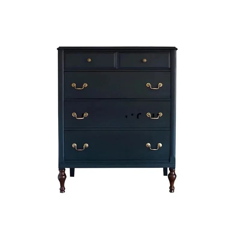 TTTTFrench Retro Solid Wood Chest Of Drawers, Bedroom, American Partition Cabinet, Foyer Wall Cabinet