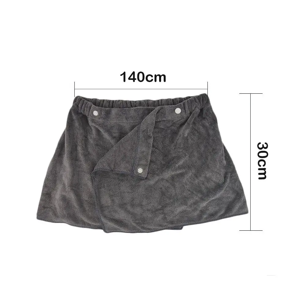 Pyjama mit Seitenschlitz, sexy Herren-Shorts, kurze Badehose, tragbarer, weicher Mikrofaser-Bademantel für Herren – Detail 1