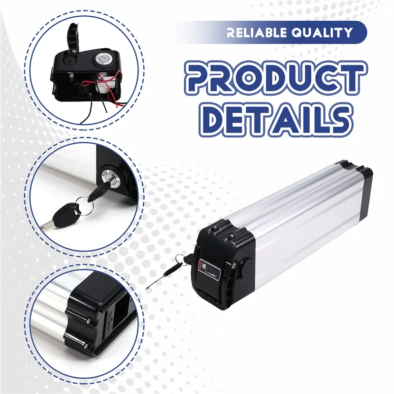 

NALFI-Ebike Battery Box 18650 Cells Lithium Battery Case Box Electric Bicycle Ebike Battery Case
