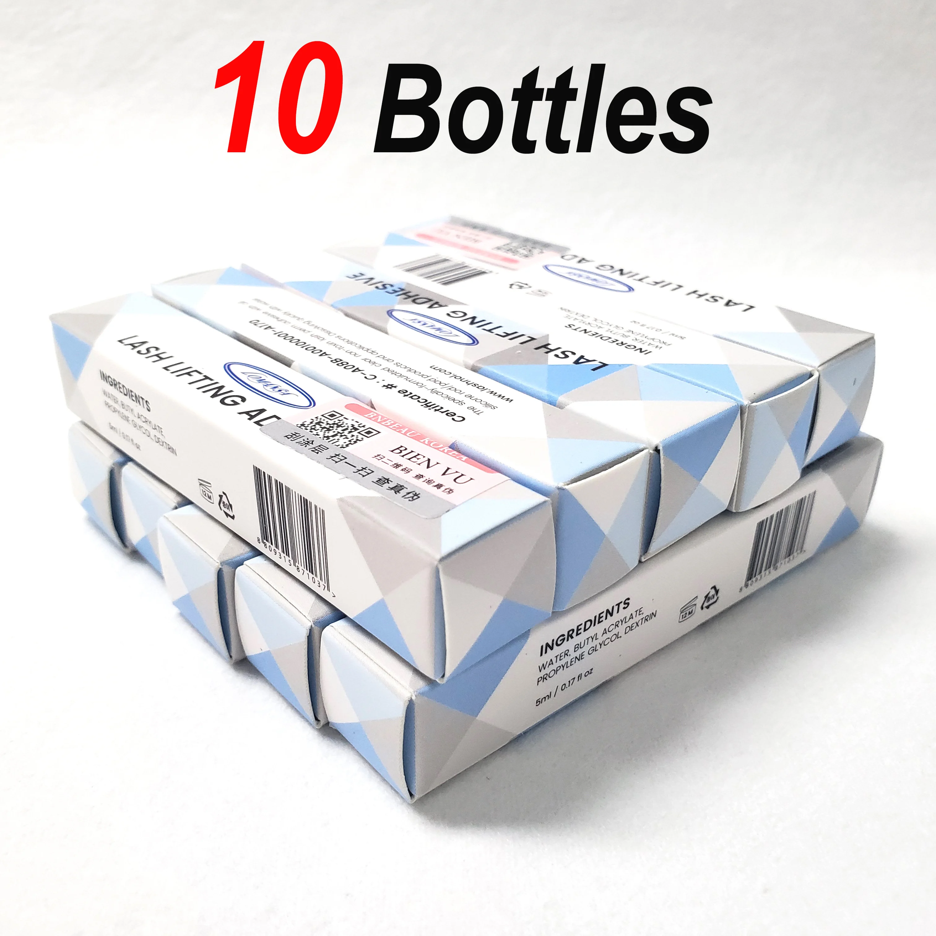 10 botellas/lote Corea LOMANSA pegamento para levantamiento de pestañas cejas crecimiento líquido Base de maquillaje crema para cejas máscara Pestanas adhesivo
