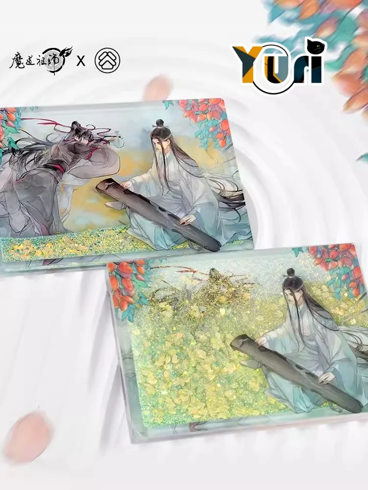 

Anime Mo Dao Zu Shi MDZS Lan Wangji Wei Wuxian Acrylic Quicksand Ornaments Cute Cosplay The Untamed C NM