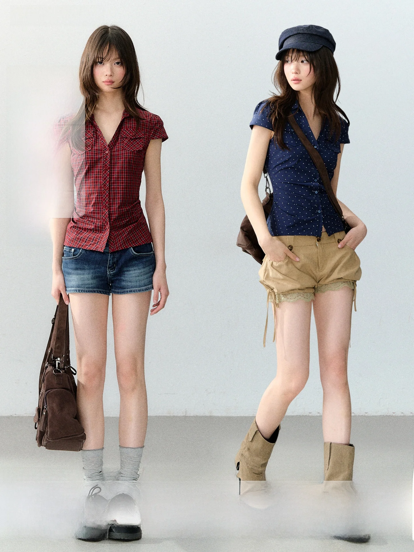 

Soote Season Оригинальная женская рубашка в корейском стиле с коротким рукавом, приталенная, с вырезом на талии, из шелка и хлопковой смеси, повседневная, летняя, модная