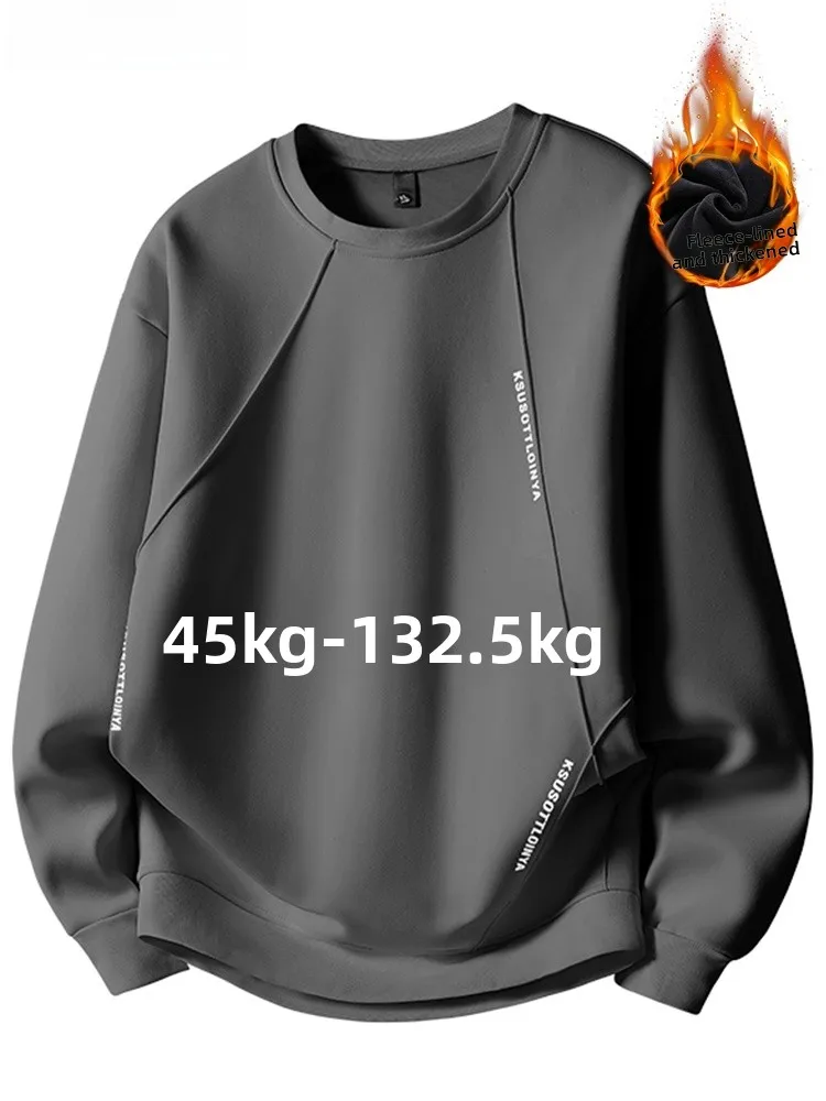 

Men's Fce Lined Thiened Long Sve Hoodie Autumn Winter Large Size Faionable Urban Sle Breathable Warm Base Layer S...
