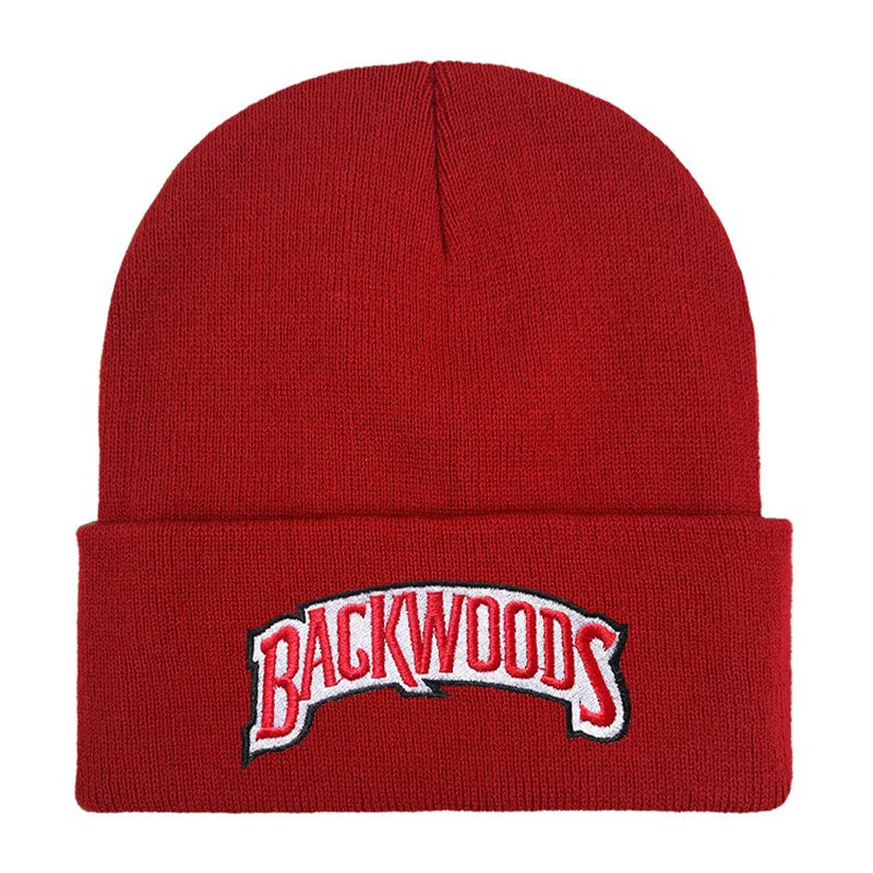 Zima jesień kobiety mężczyźni BACKWOODS haftowana czapka z dzianiny Outdoor utrzymuj ciepło czapki typu beanie miękkie czapki hip-popowe