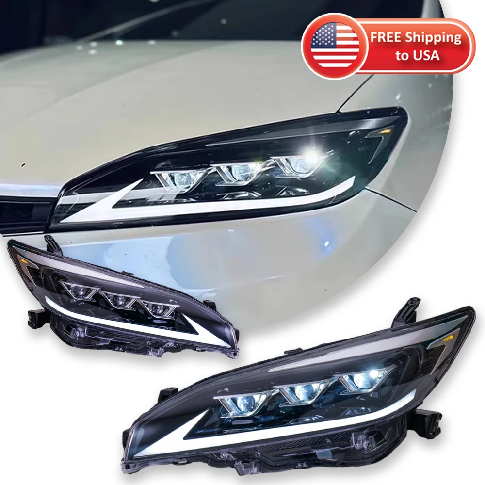 TYPY Car Headlights For Toyota Wish 2009-2015 LED Car Lamps Daytime Running Lights Dynamic Turn Signals Car Accessories