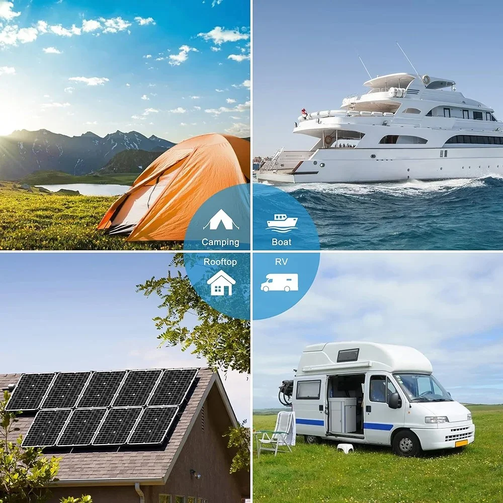 EESBAO مقاوم للماء USB شاحن بالطاقة الشمسية المحمولة في الهواء الطلق التخييم المشي لمسافات طويلة قوة البنك الهاتف المحمول اللوحي شحن سريع 5 فولت #4
