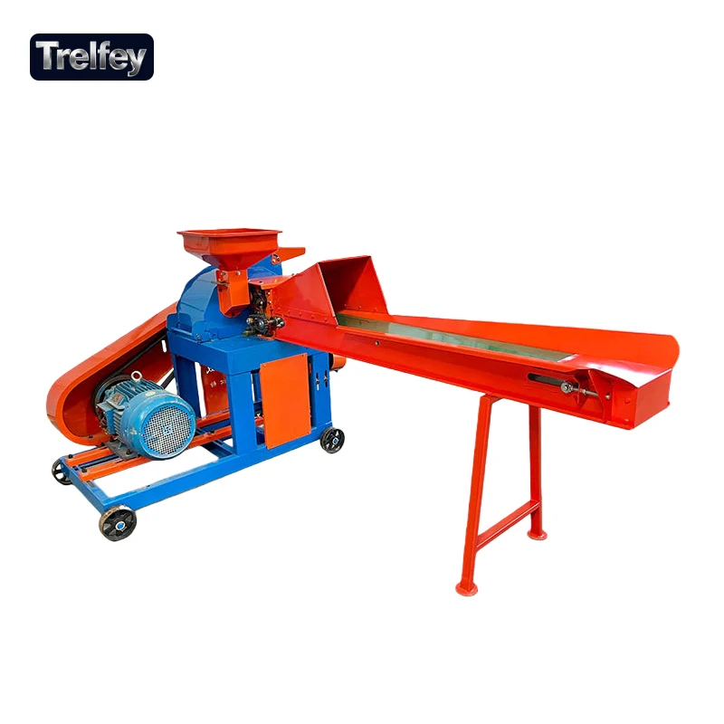 Smart Control Animal Feed Grinding Machine With Anti-Rust Screen for Pasture and Dairy Farm