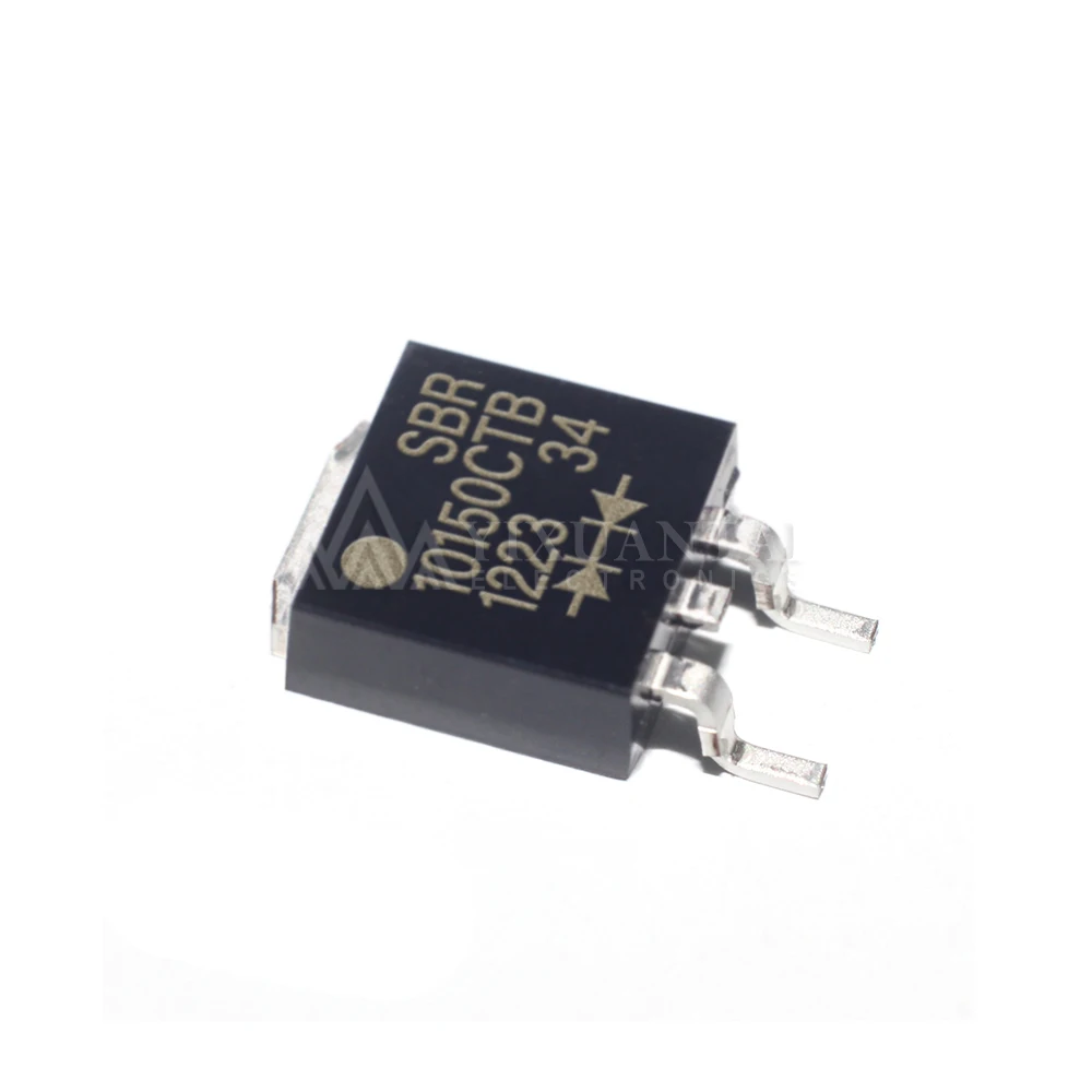 STOCK 5pcs/lot Free shipping  SBR10150CTB  DIODE ARRAY SBR 150V 5A  SOT263 New Original