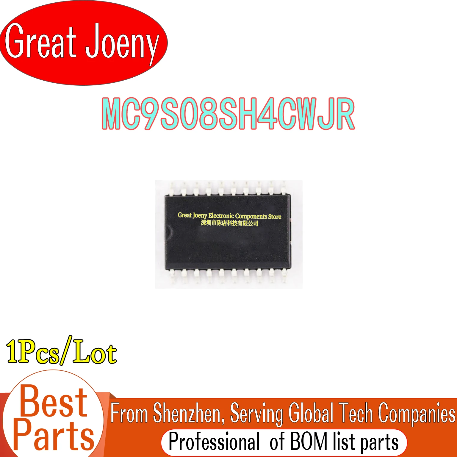 

100% New Original MC9S08SH4CWJ MC9S08SH4CWJR IC MCU Chipset SOP-20
