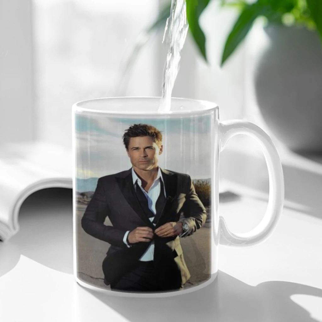 R-Rob Lowe Free Shipping Coffee Mug 11oz Fun Ceramic Coffee Tea Cocoa Cup Handle Tea Drink Cup