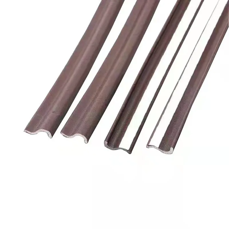 

Covered sponge sealing strip, V-shaped PU skeleton rubber strip for doors and windows, wooden door seam slot