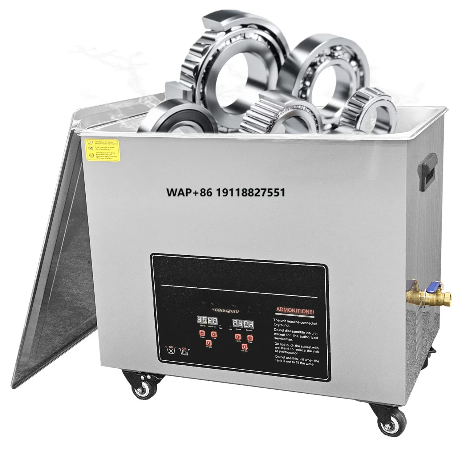 Digital Timer Heater 50L 100L 200L 300L 500L Industrial Ultrasonic Cleaning Machine for Cylinder Head Engine Injector