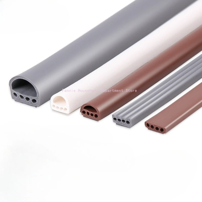 

6m Silicone Door and Window Self-adhesive Sealing Soundproofing Strip Door Window Insulation Anti-collision and Windproof Strip