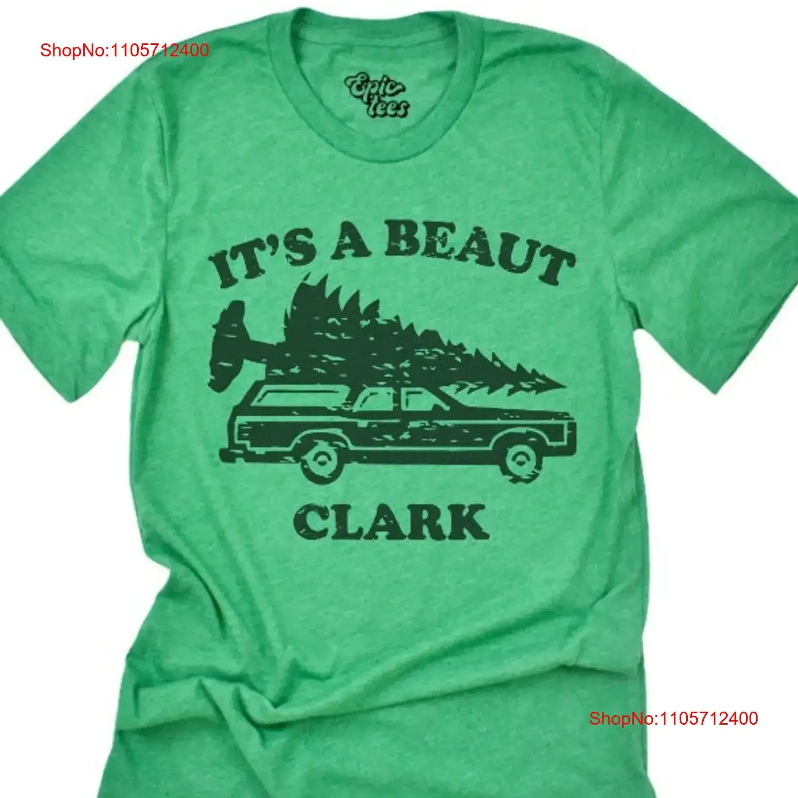 Chemise vintage unisexe pour homme, style décontracté, motif 'Family Christmas Its a beaut clark tree farm moose vacation movie', effet délavé, vêtements de créateur extensibles