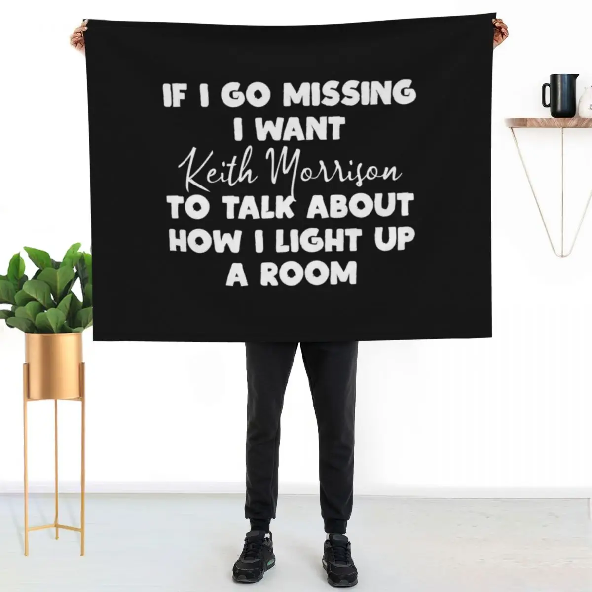 

if I Go Missing I Want Keith Morrison to Talk about How I Light Up a Room Throw Blanket Machine Washable Soft Warm Blanket