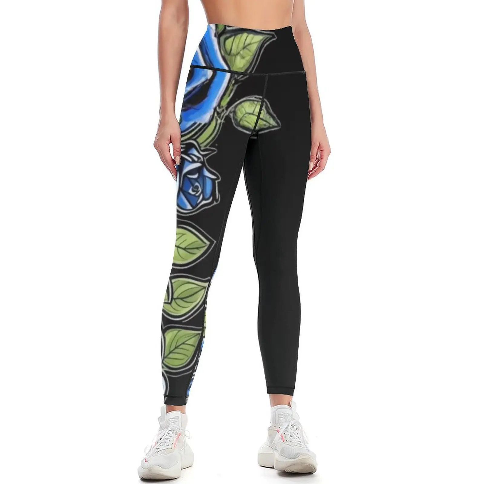 

Midnight Bloom Leggings Female legging pants sportswear for gym sportswear gym for physical Womens Leggings