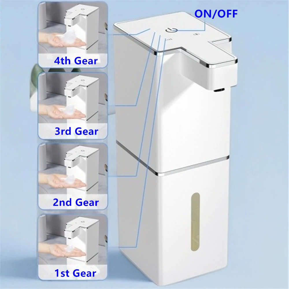 Automatic Liquid Soap Dispenser Touchless Infrared Sensor Hand Free Hand Sensor Dispenser 380ML Smart Foam Machine USB Charging