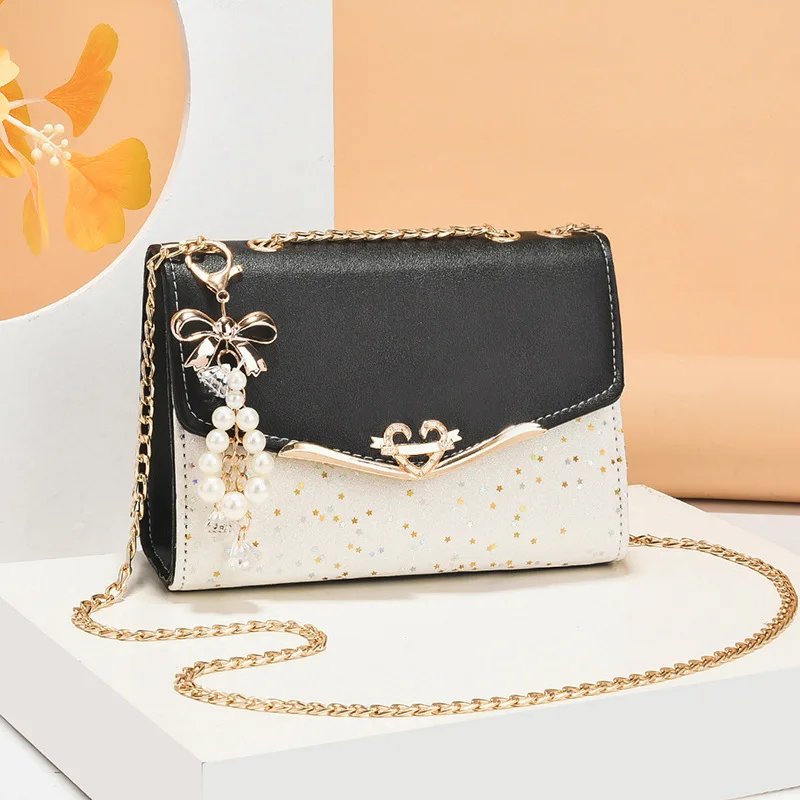 Fashion Chain Strap Shoulder Bag For Women Lady Luxury Tassel Messenger Crossbody Bags Female Elegant Pearl Purses And Handbags