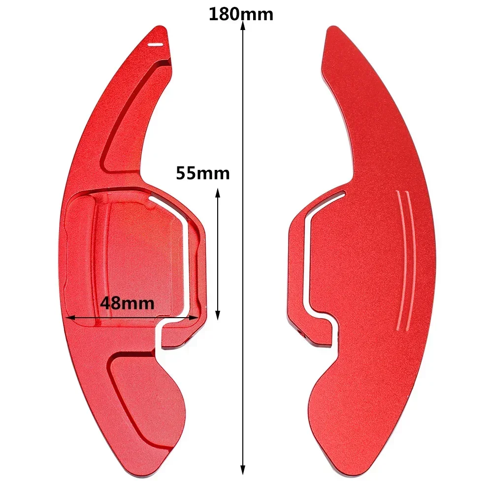 2Pcs Car Steering Wheel Paddle aluminum alloy Shift Paddles Accessories For Audi A3 A4L A5 A6L A7 A8 S3 S5 SQ5 RS3 R8 Q3 Q5 Q7