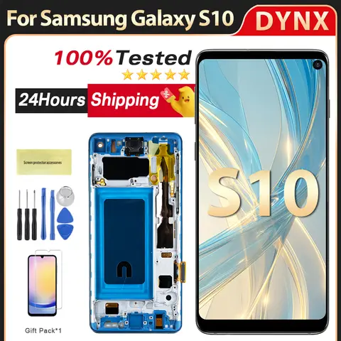 TFT Quality For Samsung Galaxy S10 LCD Display Touch Screen With Frame G973F/DS G973U G973 SM-G973 LCD Display Assembly