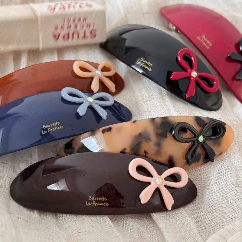 النسخة الكورية فلاش الماس القوس الذهب القياسية حمض الخليك البيضاوي دبوس الشعر فتاة القلب قسط الربيع كليب إكسسوارات الشعر جديد #4