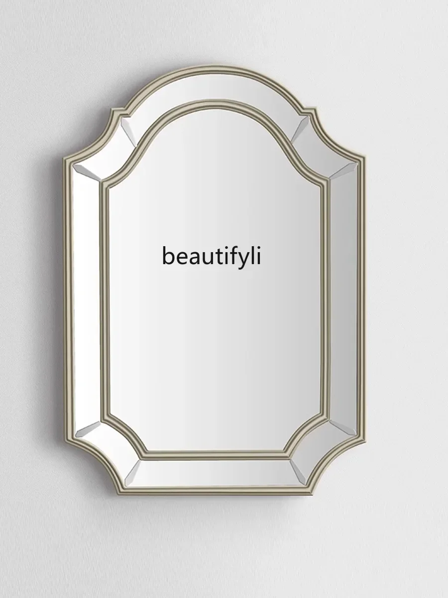 

Washing mirror bathroom shape dressing mirror wall-mounted bathroom simple art mirror