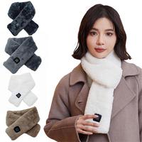 Office Workers Heating Scarf Usb Powered Electric Neck Wrap with 3 Temperature Settings for Men Women Plush for Stiffness