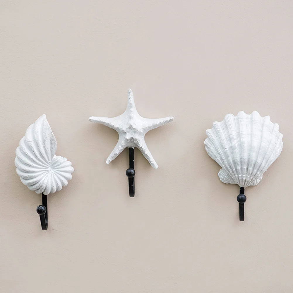 Wall Hook Sea Beach Conch Clothes Rack Practical Multifunctional Storage Ocean Hanger Clothing Home Decor