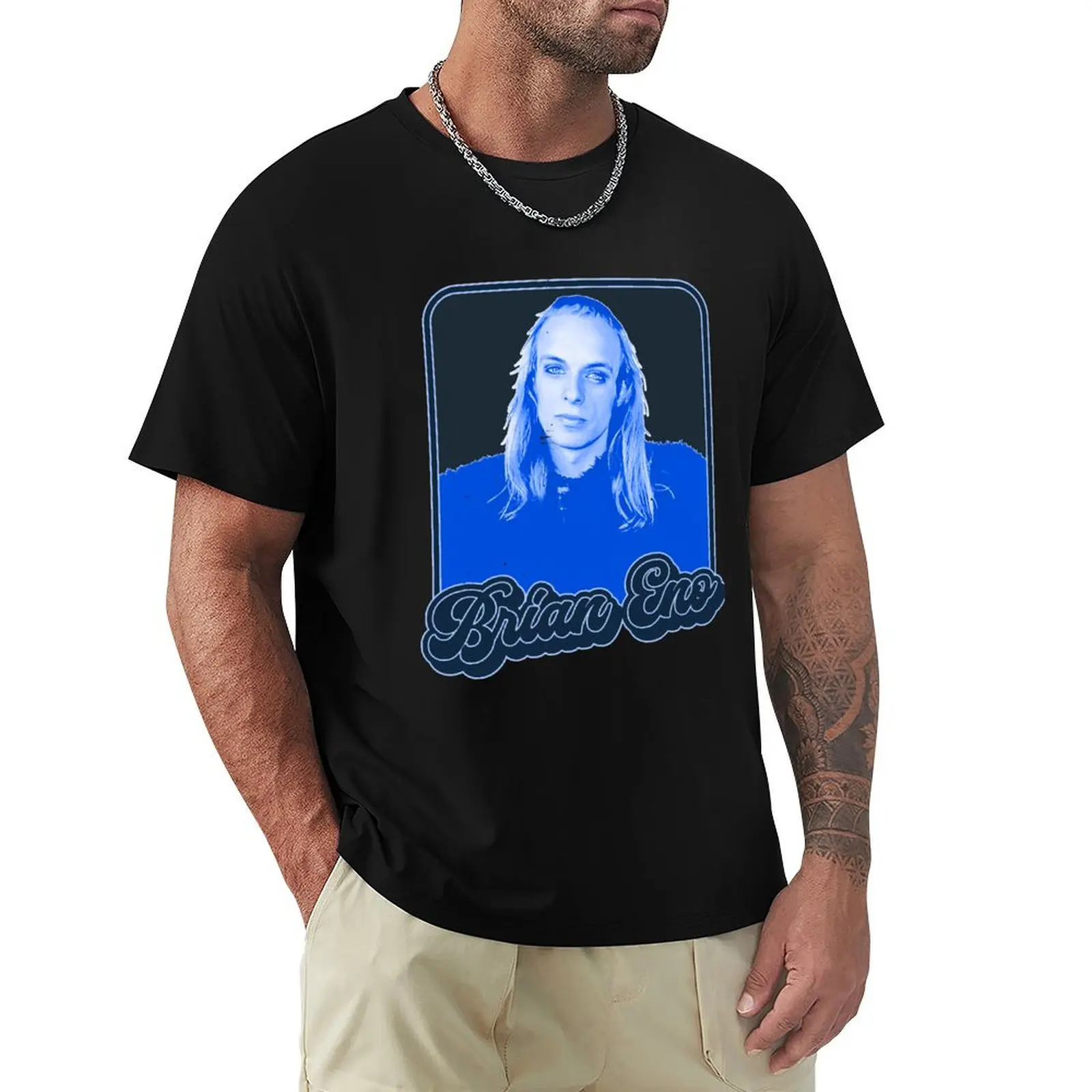 

Funny Men Retro Brian Eno Distressed Style Tributesignals From Eno 80'S Screen T-Shirt cute clothes mens plain t shirts