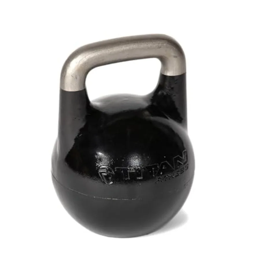Verstellbare Wettkampf-Kettlebell, 12–32 kg, ergonomischer glatter Griff, flache Basis für Bodentraining, Krafttrainingskessel
