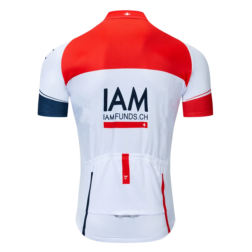 2024 IAM Man Team Cycling Jersey Cycling jacket Bicycle Bicycle Short Sleeve Cycling Clothing Bike Ciclismo Cycling Jersey