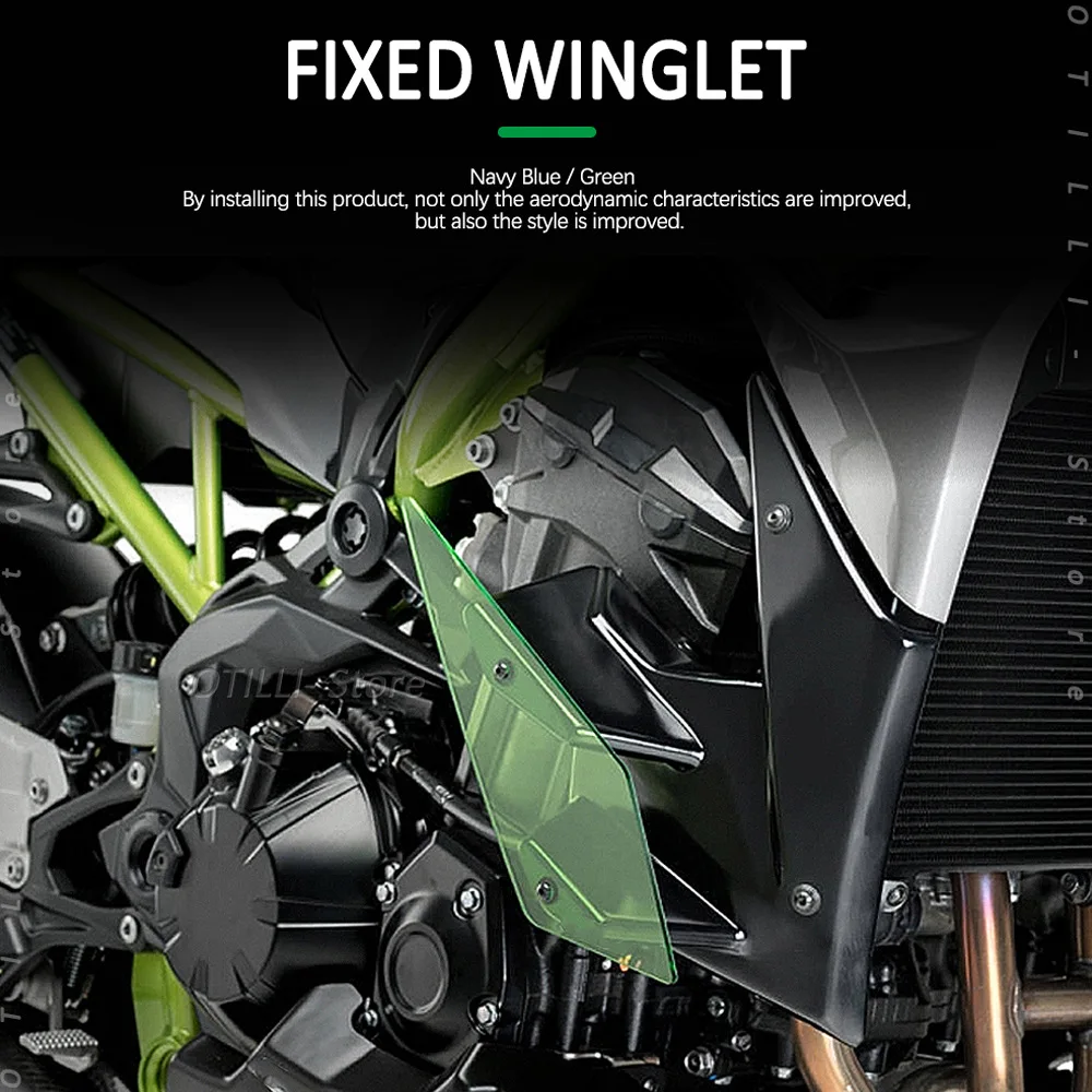 

Cross Border Kawasaki Z900 motorcycle accessory Side down modified spoiler winglet fixed wing fairing in stock