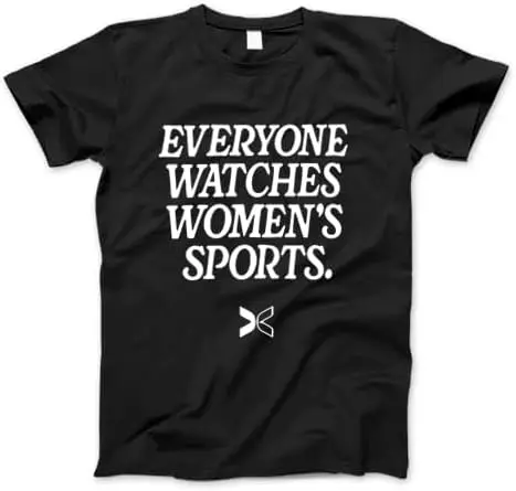 

Everyone Watches Women's Sports T-Shirt Black, Large