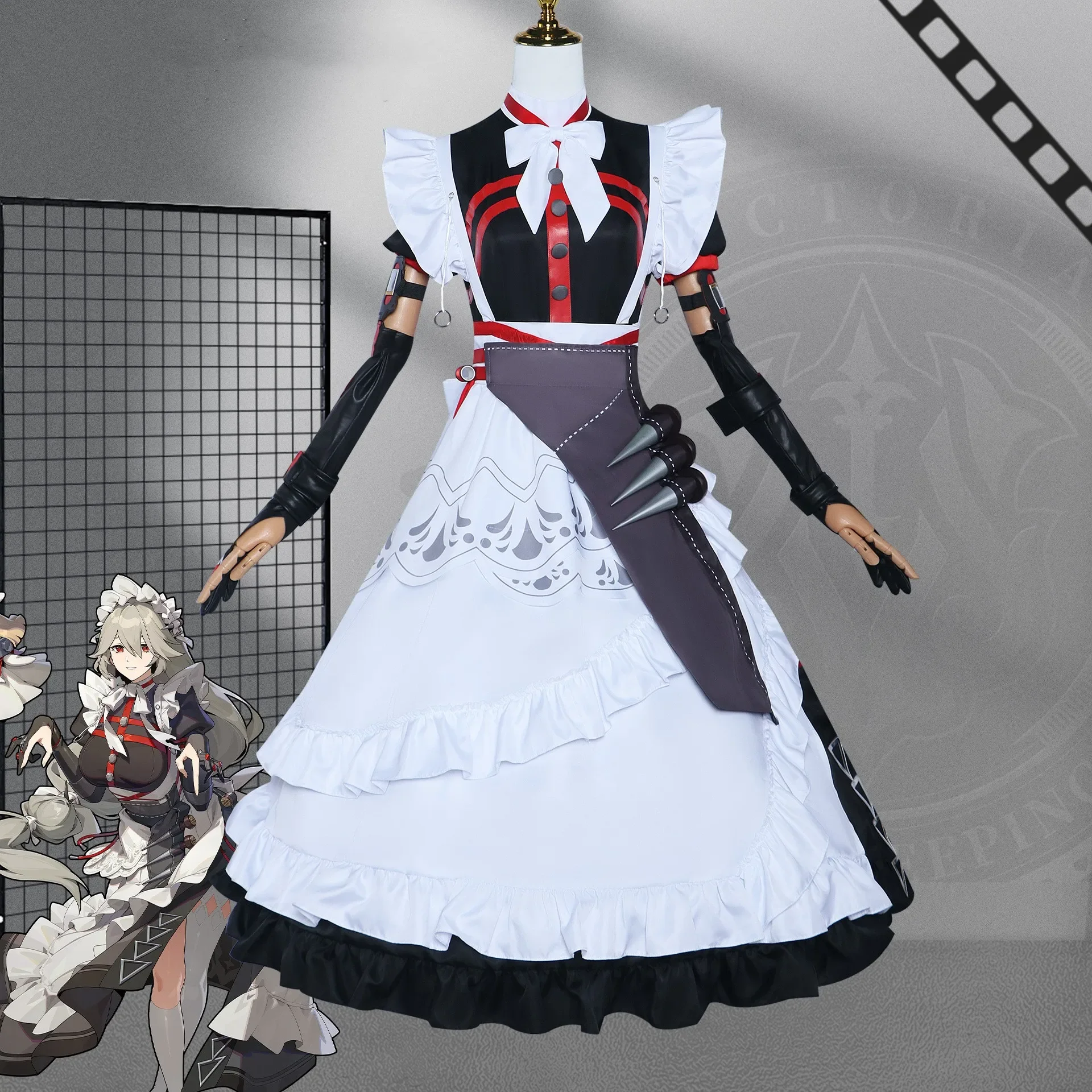 Alexandrina Sebastiane Maid คอสเพลย์อะนิเมะเกม Zenless Zone Zero ชุด Prop อุปกรณ์เสริมวิกผม