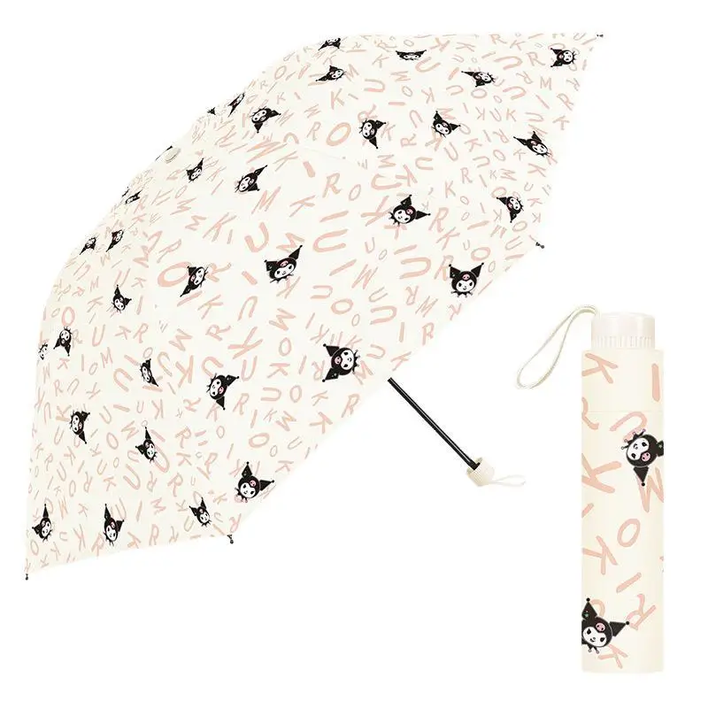 

My Melody Student Triple Fold Umbrella Girl Sanrio Cute Sweet Exquisite Manual Nice Appearance Cartoon Summer Sunscreen Umbrella