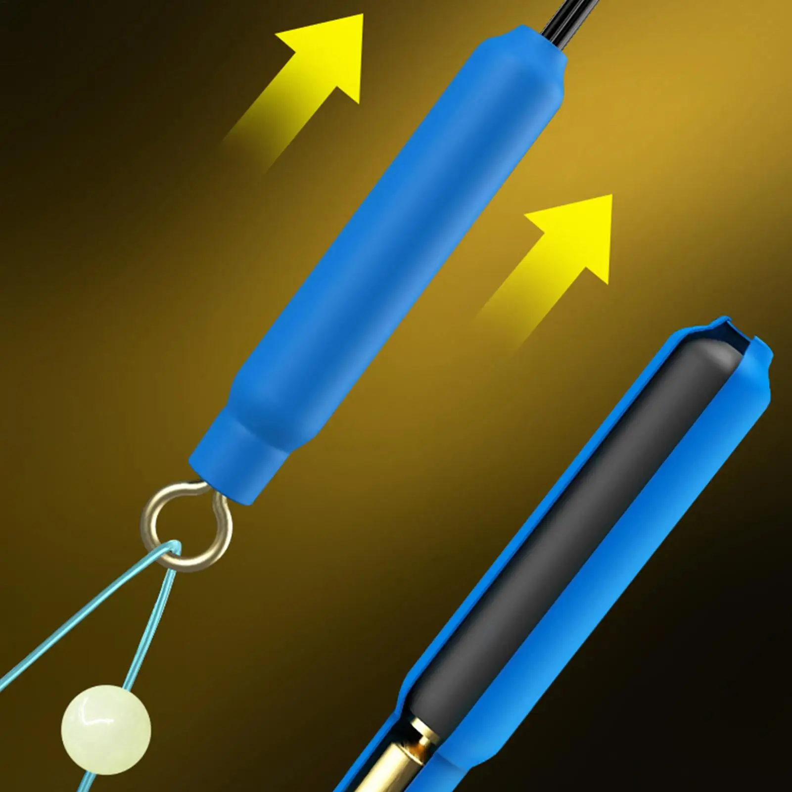 Fishing Bobbers Floating Indicators And 26ft Fish String Set Automatic Color-changing Trout Floats Bobbers For Trout Catfish