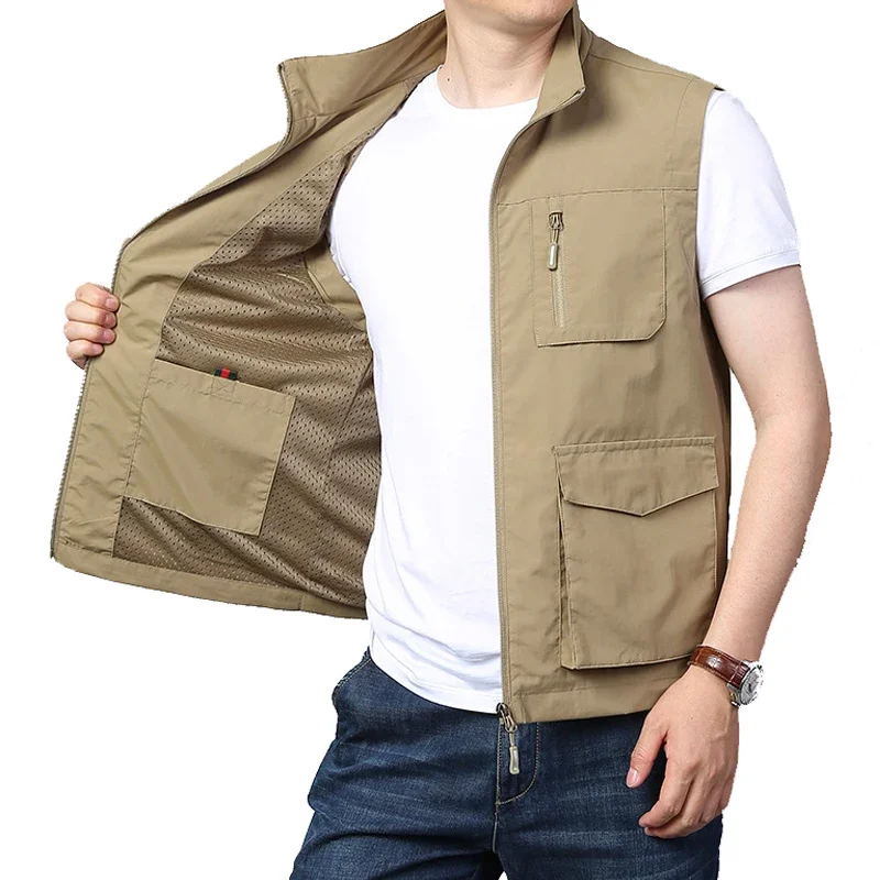 Tactical Lightweight Security Vest Self-Defense Anti-Cut Stab Multi-Pocket Outdoor FBI Police Military Fashion Stab Proof Vest