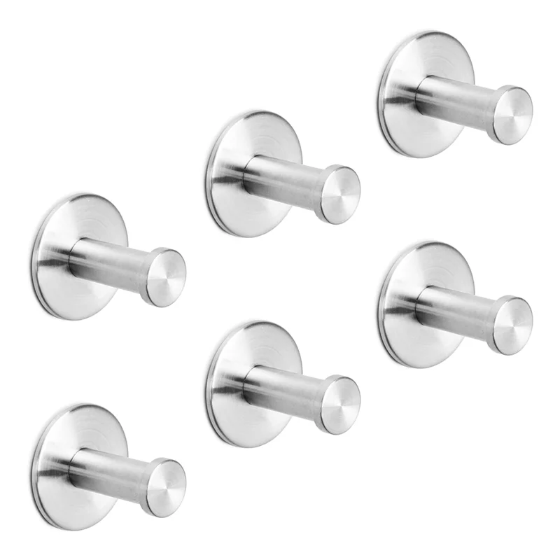 

T99C-Stainless Steel Heavy Duty Adhesive Hook For Bathroom Towel Holder For Hanging Hats,Shower Accessories Storage Hangers