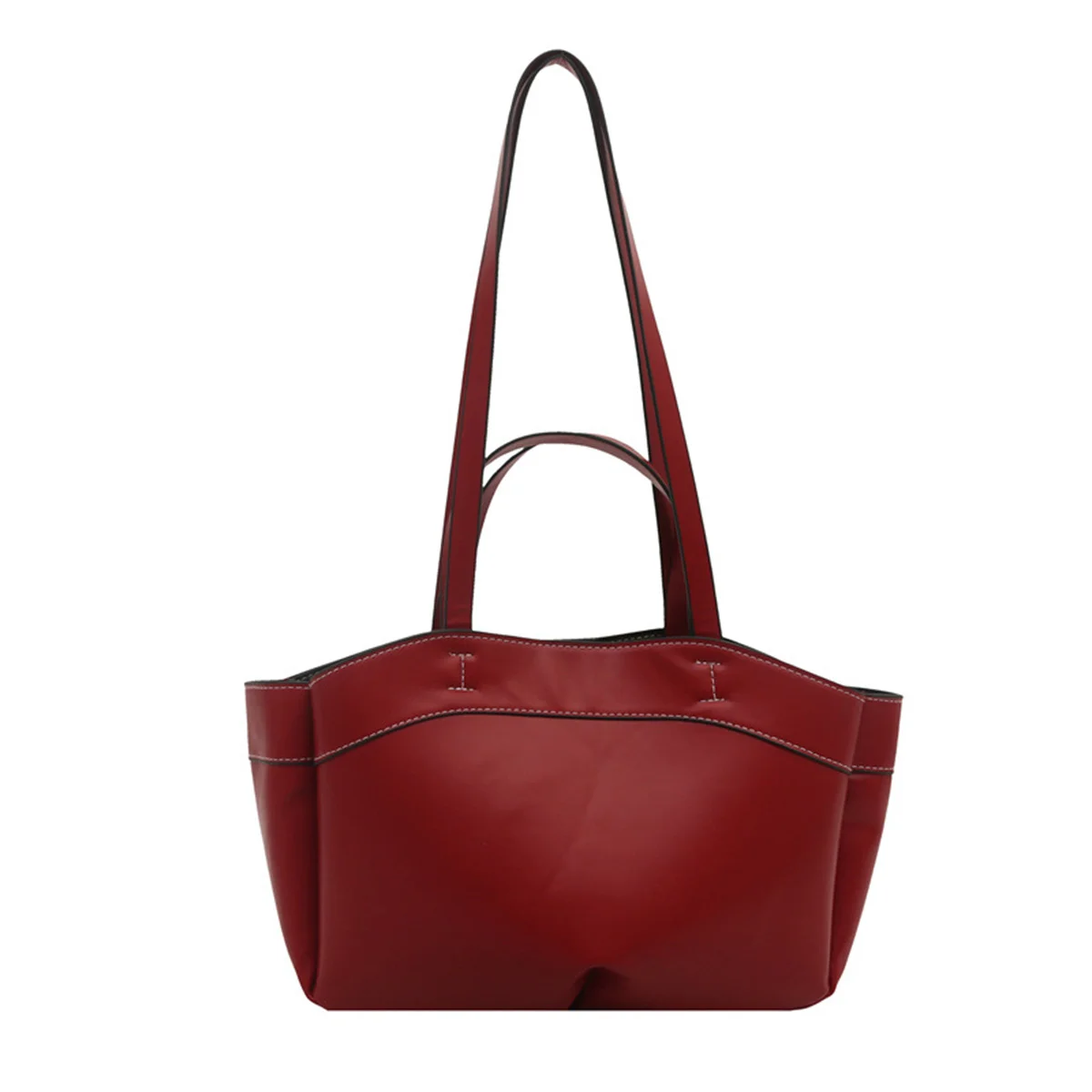 حقيبة يد نسائية جديدة، حقيبة حمل ركاب بنية أنيقة ذات سعة كبيرة، حقيبة الأم والابنة، حقيبة تسوق