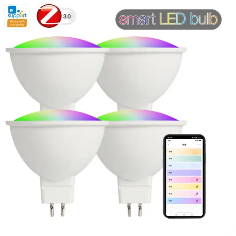 GU10/MR16 Zigbee Smart LED Kerst DJ Licht RGB CW Publiek 12V Dimbaar EWelink Controle Werk Via Alexa Google Home Smartthing