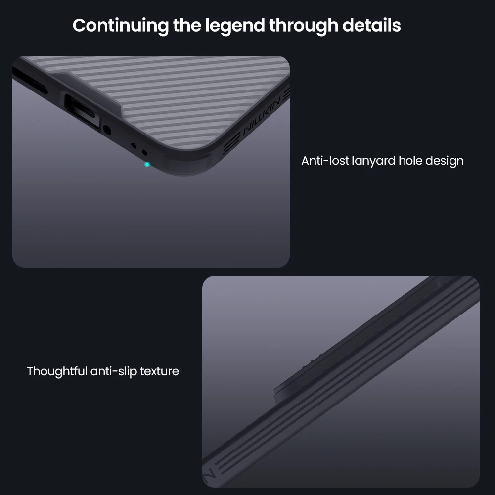 Nillkin Etui CamShield Pro z twardą powłoką do Xiaomi 15T Pro/Mi 15T 5G, przezroczyste czarne etui z TPU+PC z przesuwaną osłoną obiektywu. — zdjęcie produktu 5
