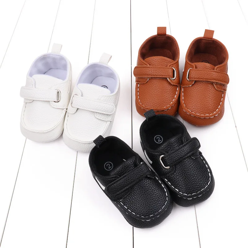 

Fashionable Walking Men's Baby Formal Wear Gentleman PU Soft Cloth Sole Baby Cloth Front Shoes Casual Flat Shoes Sports 0-18M