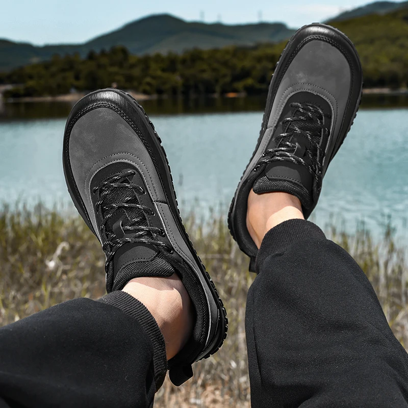 New Wide Toe Couple Barefoot Shoes Soft Sole Non-slip Outdoor Hiking Shoes for Men Women Minimalist Zero Drop Sneakers Tourism - Image 4