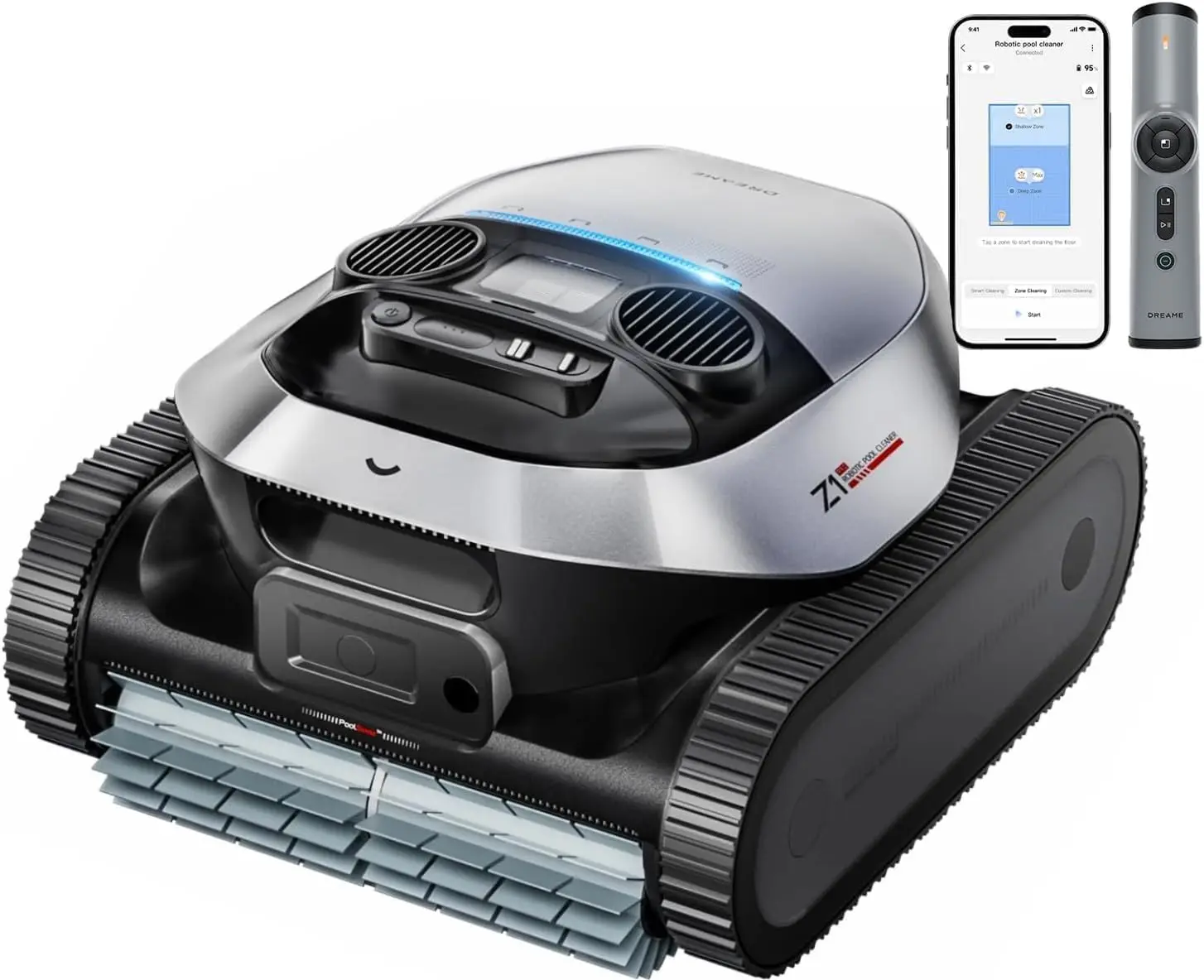 Z1 PRO Robotic Pool Cleaner, 8000 GPH Strong Suction, 180-300 Mins Runtime, Smart Navigation Mapping, Automatic Cleaning