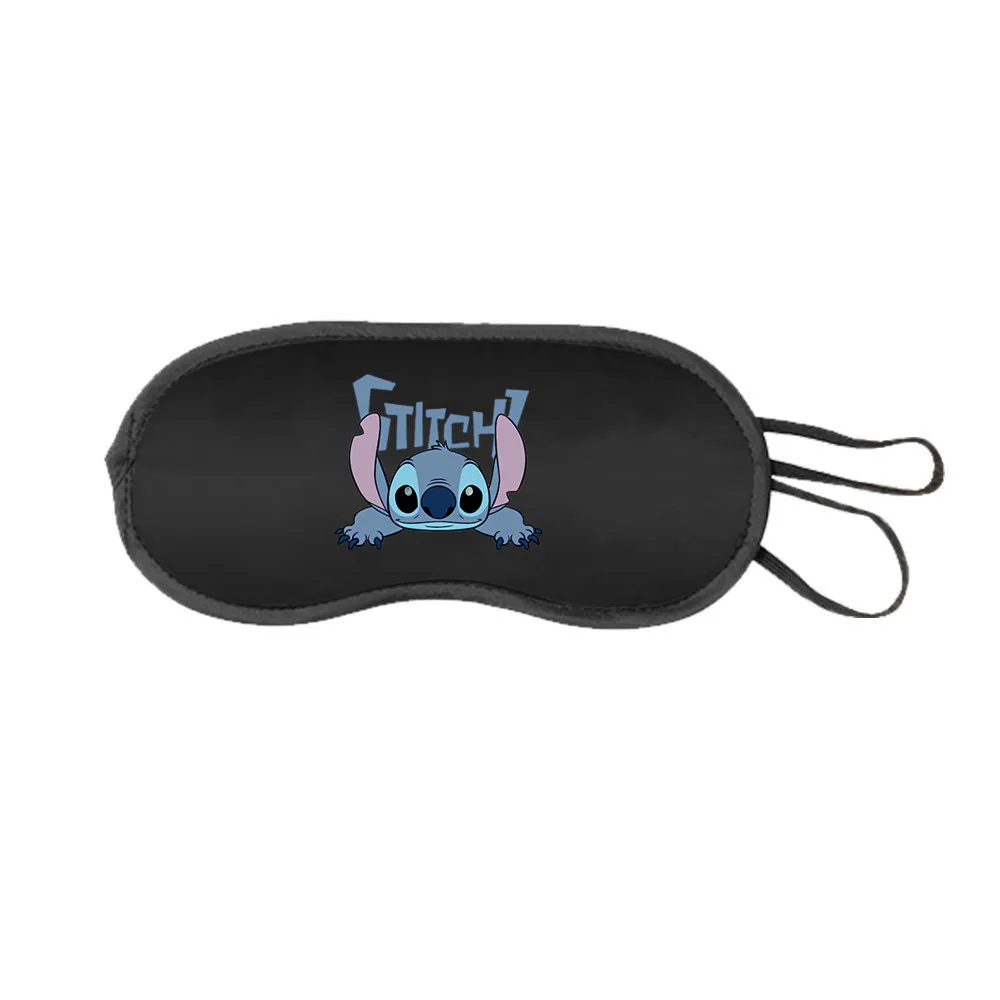 Cute Disney Stitch Girls Mask Sleeping Eye Mask Eyeshade Cover Shade Eye Patch Women Men Disney  Soft Blindfold Travel Eyepatch